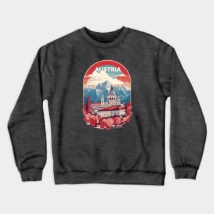 Vintage Travel Austria Crewneck Sweatshirt